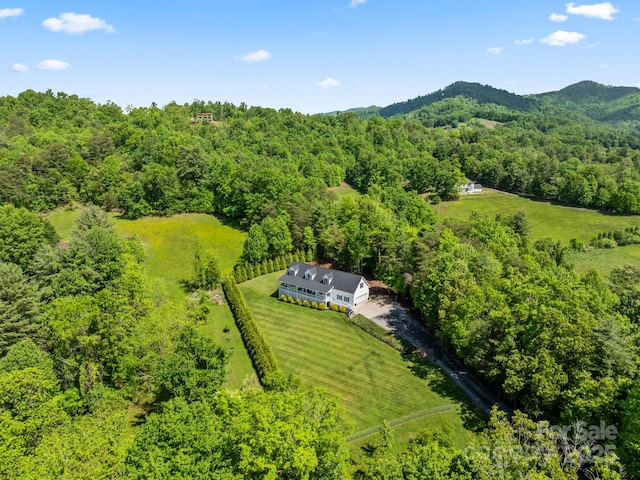 642 Bull Creek Rd, Mars Hill, NC 28754 - view from above of property with a heavily wooded area