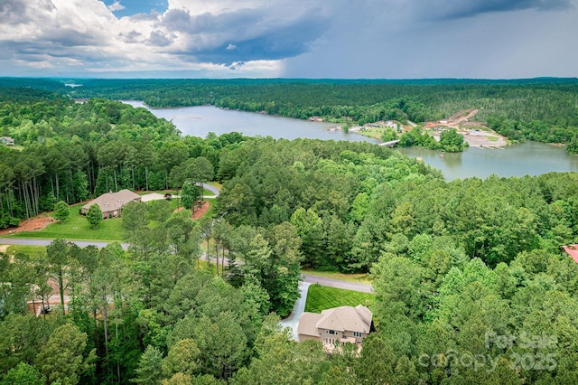 206 Ridge Top Dr, Connelly Springs, NC 28612 - drone / aerial view of a forest and a large body of water
