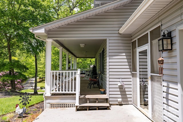 view of porch