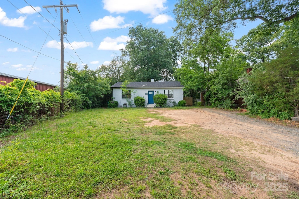 2201 Grimes St, Charlotte, NC 28206 - view of grassy yard with dirt driveway