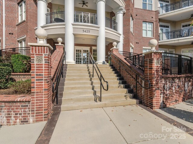5425 Closeburn Rd, Charlotte, NC 28210 - doorway to property featuring brick siding