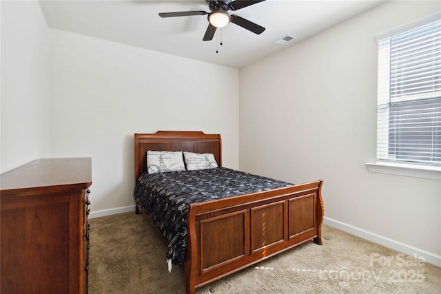 4935 Norman Park Pl, Clover, SC 29710 - bedroom featuring light colored carpet, baseboards, and ceiling fan