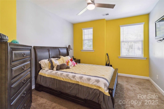 4935 Norman Park Pl, Clover, SC 29710 - carpeted bedroom featuring baseboards and a ceiling fan