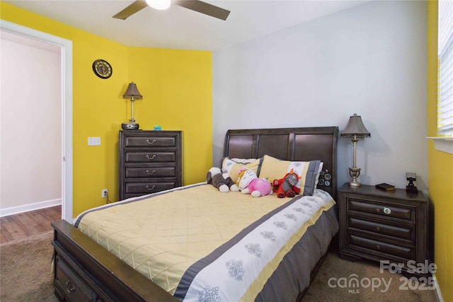 4935 Norman Park Pl, Clover, SC 29710 - bedroom featuring wood finished floors and a ceiling fan