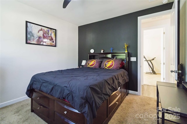 4935 Norman Park Pl, Clover, SC 29710 - bedroom featuring carpet floors, baseboards, and ceiling fan