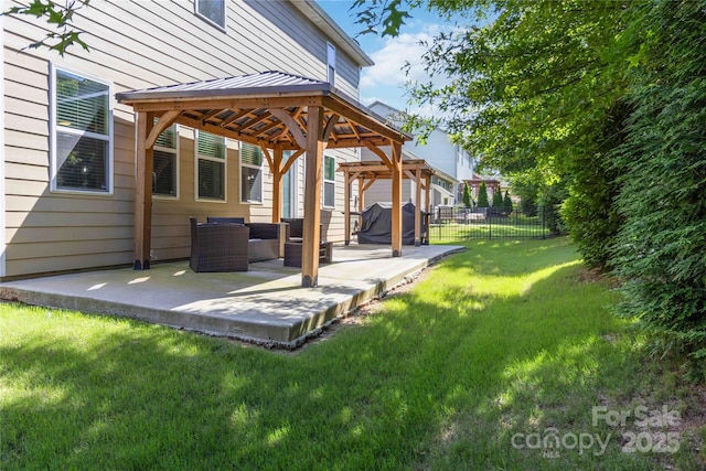 4935 Norman Park Pl, Clover, SC 29710 - view of yard with a gazebo and a patio area