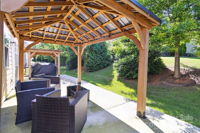 4935 Norman Park Pl, Clover, SC 29710 - view of patio / terrace featuring a gazebo and outdoor lounge area