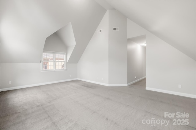 10024 Hazelview Dr, Charlotte, NC 28277 - additional living space featuring carpet floors, vaulted ceiling, and baseboards