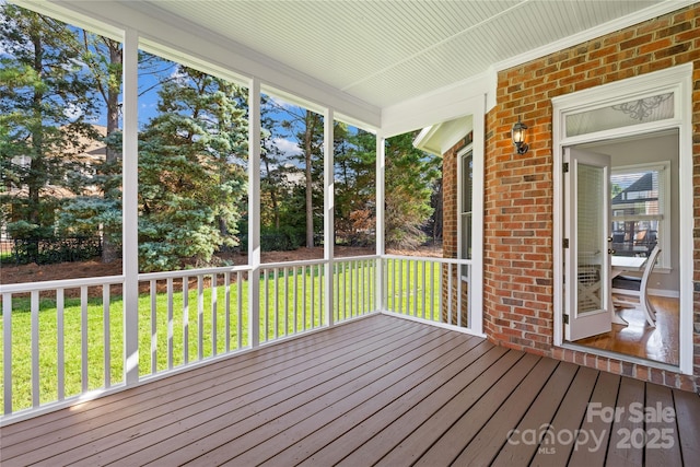 10024 Hazelview Dr, Charlotte, NC 28277 - view of unfurnished sunroom