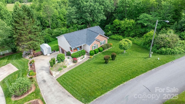 215 Taylor Cir, Granite Falls, NC 28630 - aerial view of property and surrounding area