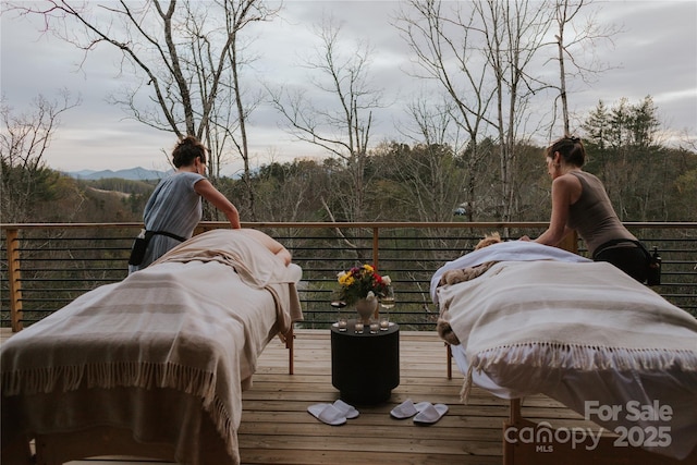 7 Big Rocky Top Dr, Weaverville, NC 28787 - deck with a mountain view