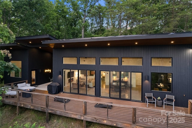 7 Big Rocky Top Dr, Weaverville, NC 28787 - back of house featuring a wooden deck