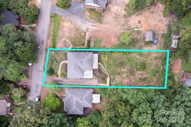 12 Canterbury Rd, Asheville, NC 28805 - aerial view of property and surrounding area with property boundaries highlighted