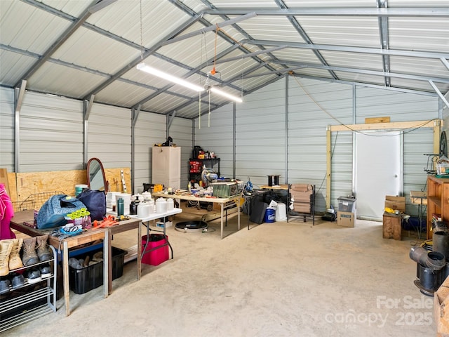 161 Moody Mountain Rd, Burnsville, NC 28714 - garage featuring metal wall