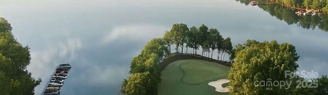 drone / aerial view of a large body of water