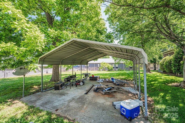 3042 N Oxford St, Claremont, NC 28610 - view of patio featuring a carport