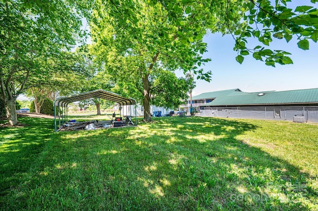 3042 N Oxford St, Claremont, NC 28610 - view of yard with a detached carport