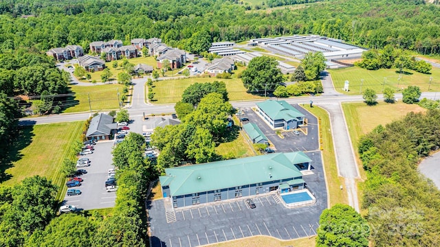 3042 N Oxford St, Claremont, NC 28610 - bird's eye view of a heavily wooded area