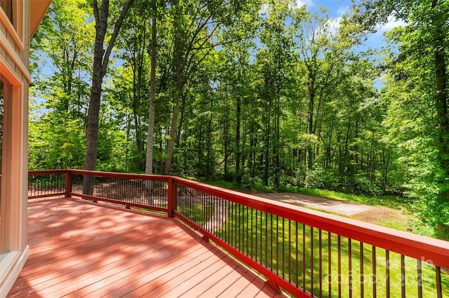 82 Sunburst Dr, Waynesville, NC 28786 - wooden deck featuring a lawn