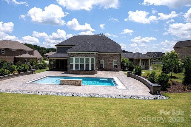720 Cavesson Way, Monroe, NC 28110 - outdoor pool with a patio, a jacuzzi, and a residential view