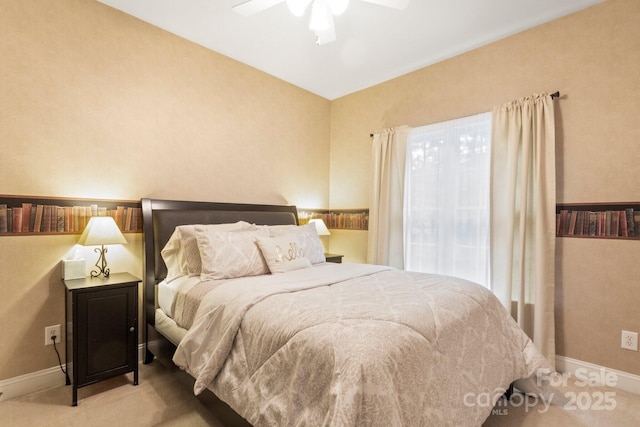 4389 Enchantment Cove Ln, Charlotte, NC 28216 - bedroom featuring carpet floors, a ceiling fan, and baseboards