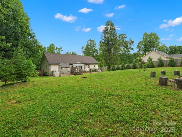 730 Cove Rd, Gastonia, NC 28052 - view of yard with a garage