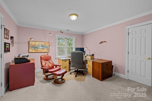 10317 Clubhouse View Ln, Mint Hill, NC 28227 - office area with carpet and crown molding