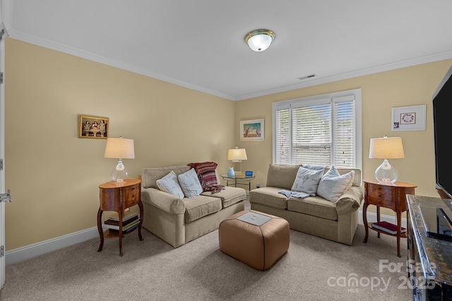 10317 Clubhouse View Ln, Mint Hill, NC 28227 - living area featuring crown molding and carpet floors