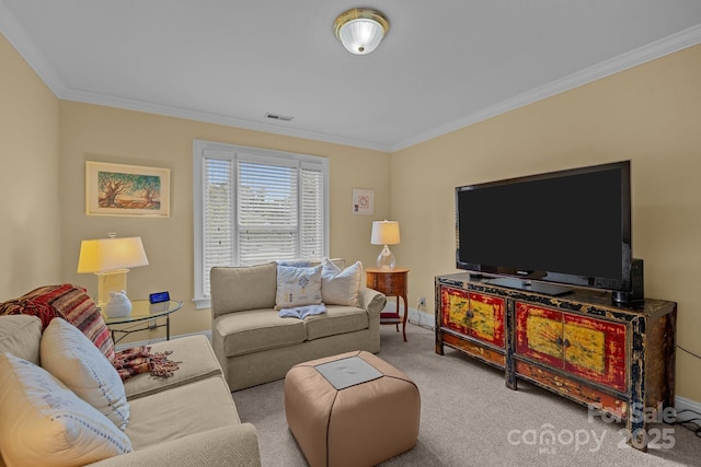 10317 Clubhouse View Ln, Mint Hill, NC 28227 - carpeted living area with ornamental molding and baseboards