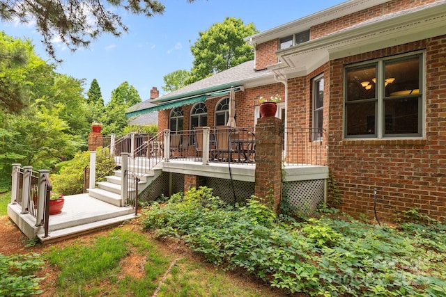 10317 Clubhouse View Ln, Mint Hill, NC 28227 - view of wooden terrace