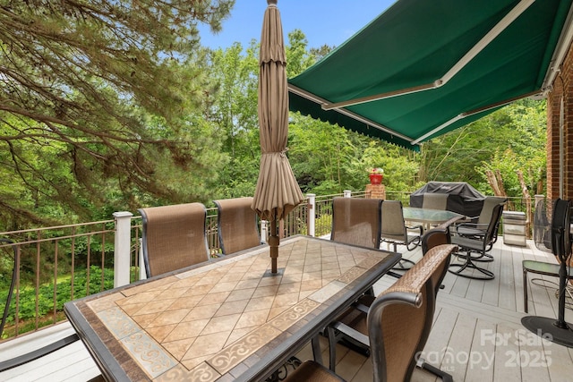 10317 Clubhouse View Ln, Mint Hill, NC 28227 - deck featuring outdoor dining space
