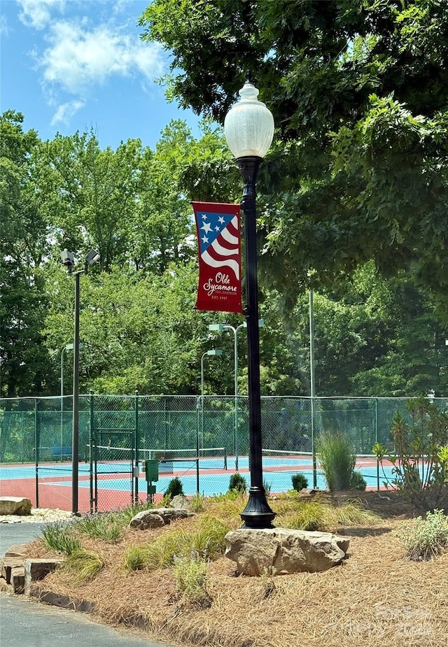 10317 Clubhouse View Ln, Mint Hill, NC 28227 - view of tennis court