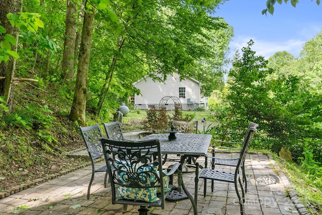 370 Fox Cove Rd, Mars Hill, NC 28754 - view of patio / terrace featuring outdoor dining area
