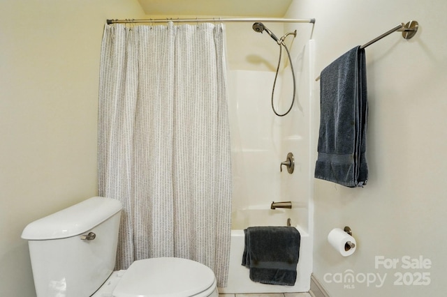 1705 Townsend Ln, Rock Hill, SC 29730 - bathroom featuring toilet and shower / bath combo with shower curtain