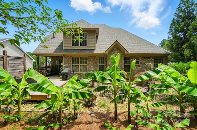 1705 Townsend Ln, Rock Hill, SC 29730 - view of front of property with brick siding, a shingled roof, and a deck