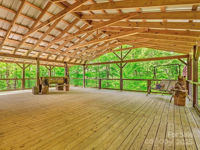 287 Sara Ridge Rd, Waynesville, NC 28786 - unfurnished sunroom with lofted ceiling