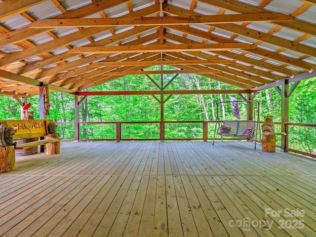 287 Sara Ridge Rd, Waynesville, NC 28786 - view of wooden terrace