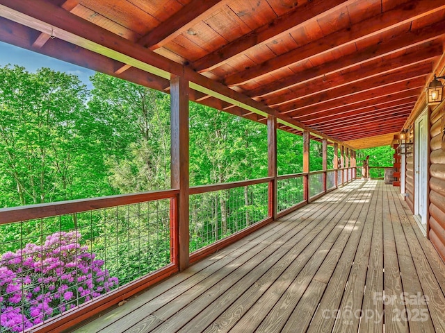 287 Sara Ridge Rd, Waynesville, NC 28786 - view of wooden deck