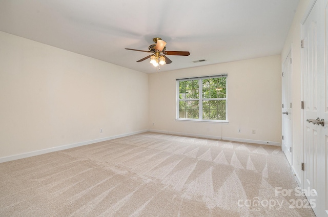 2504 Korbel Ct, Waxhaw, NC 28173 - unfurnished room with ceiling fan and light colored carpet