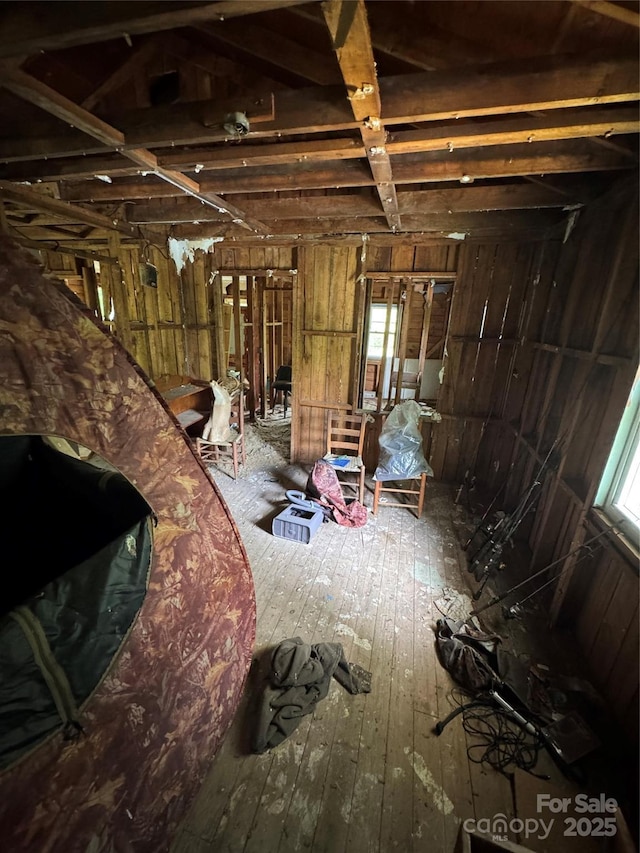 835 Mountain View Church Rd, Zirconia, NC 28790 - miscellaneous room with hardwood / wood-style flooring