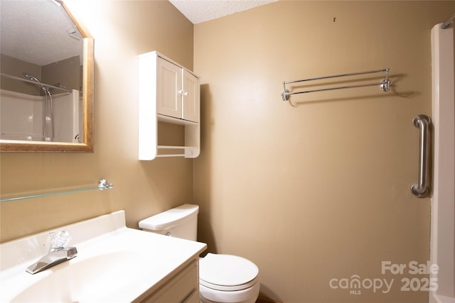 1 Spring Rd, Spruce Pine, NC 28777 - full bath with a textured ceiling, a shower, toilet, and vanity
