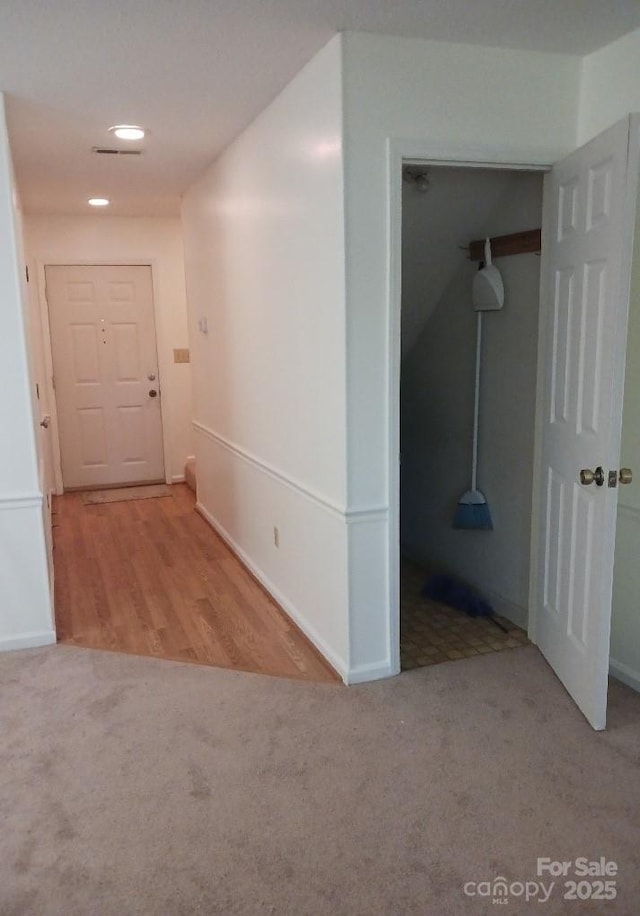 617 College Ave SW, Lenoir, NC 28645 - corridor with carpet, recessed lighting, and baseboards