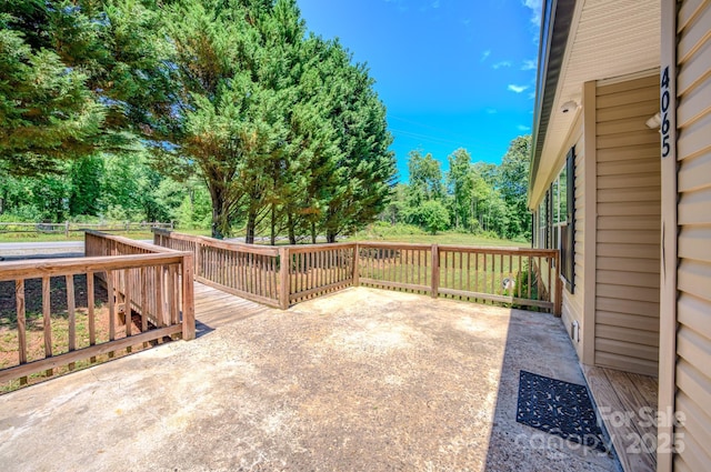 4065 NC-126 Hwy, Morganton, NC 28655 - view of patio featuring a deck and view of scattered trees