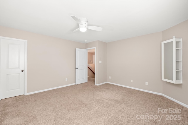 4352 Haddington Dr, Fort Mill, SC 29707 - carpeted empty room featuring a ceiling fan and baseboards
