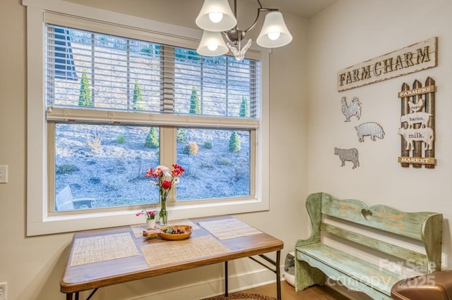 153 Water Leaf Dr, Weaverville, NC 28787 - dining room with a chandelier and plenty of natural light