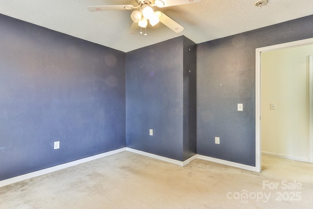 6079 Little River Ct, Granite Falls, NC 28630 - empty room featuring carpet flooring, a ceiling fan, and baseboards