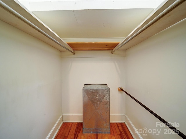 318 Chestnut Ave, Kannapolis, NC 28081 - walk in closet featuring wood finished floors