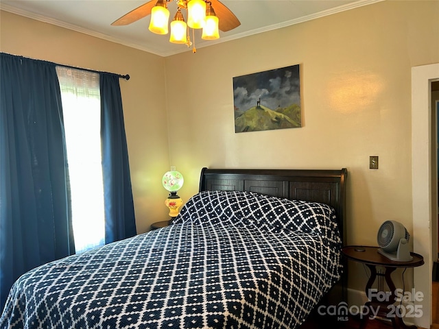 401 7th St, Spencer, NC 28159 - bedroom with ornamental molding and ceiling fan