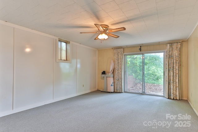 466 Shiloh Church Rd, Hickory, NC 28601 - carpeted empty room featuring ceiling fan and crown molding