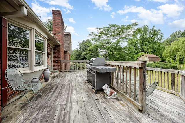 4630 Woodleaf Rd, Salisbury, NC 28147 - deck with area for grilling